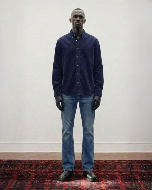 Japanese Corduroy Shirt - Navy