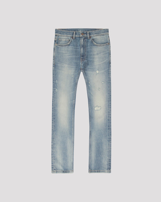 Japanese Straight Fit Jeans | Light Blue