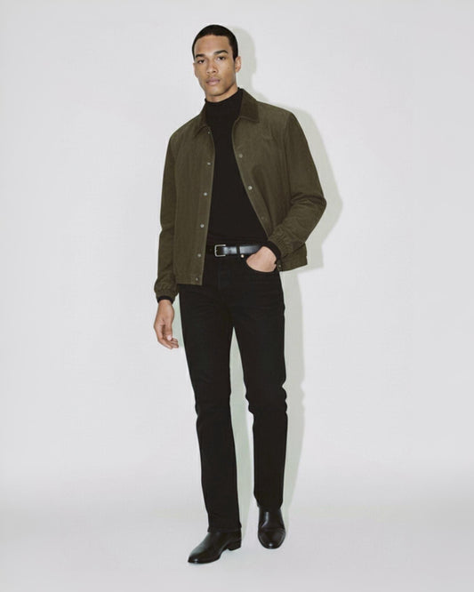 Vegan Suede Coach Jacket