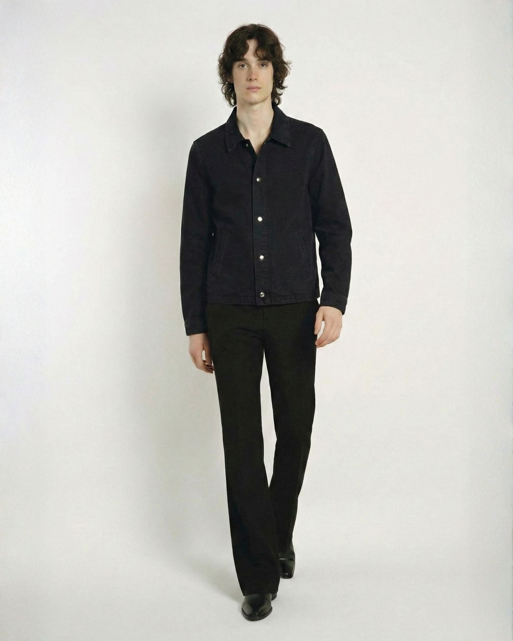 カーボンブラックデニムジャケット