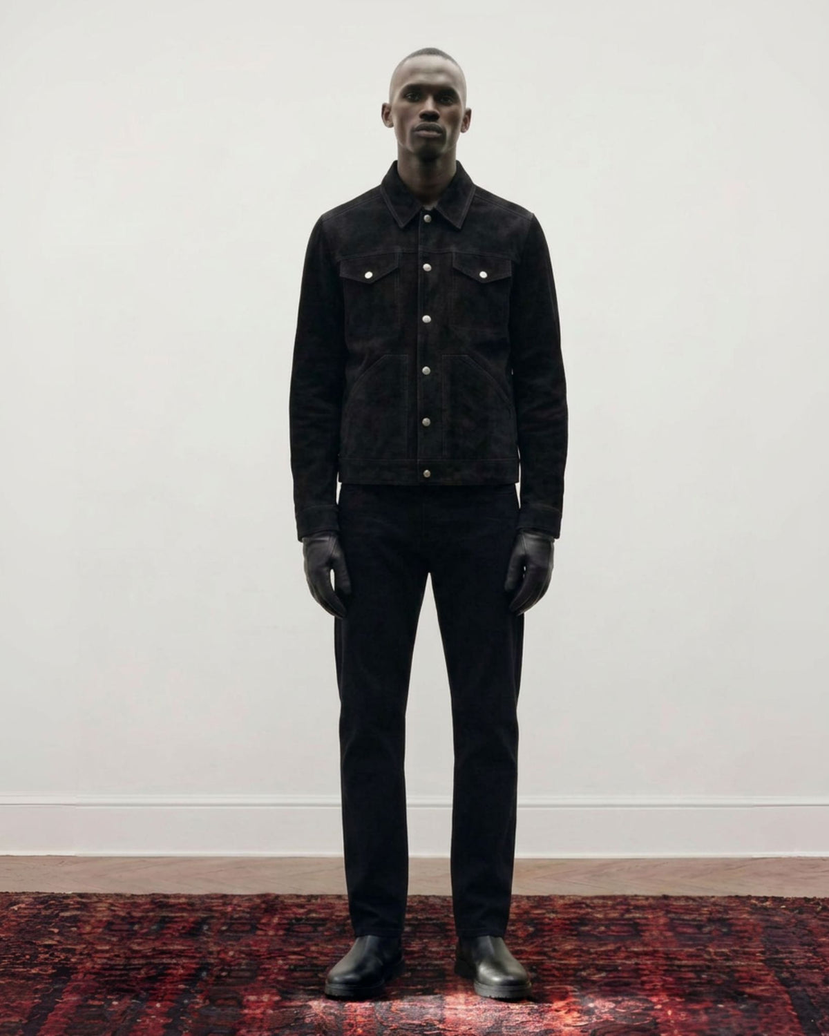 Suede Western Jacket | Black