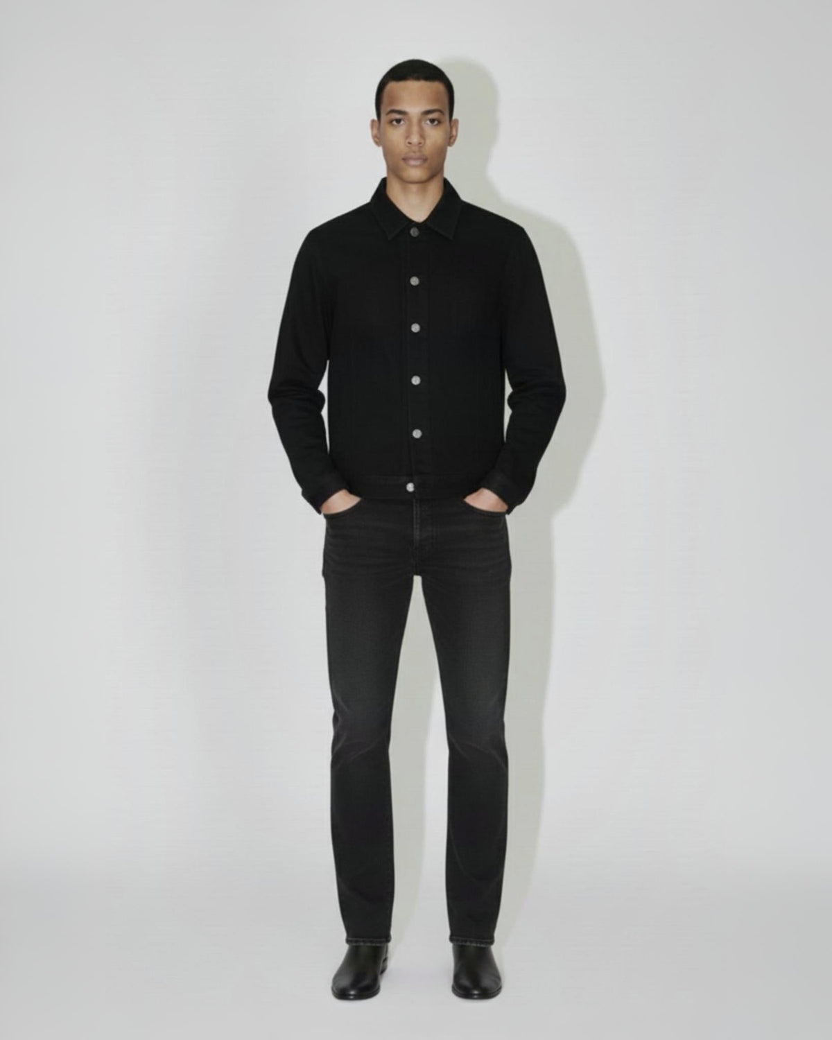 Carbon Black Denim Jacket