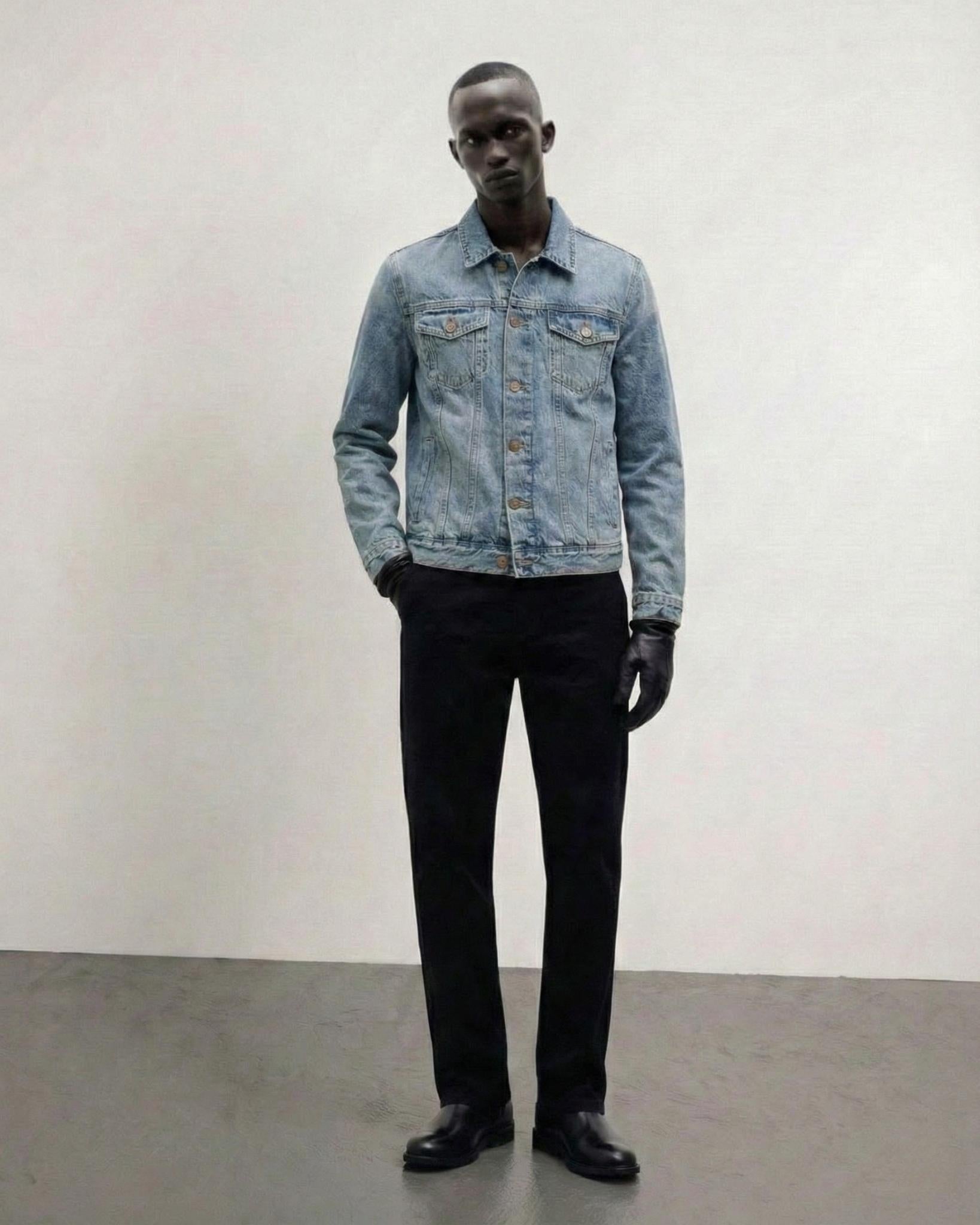 Denim Trucker Jacket in Vintage Wash