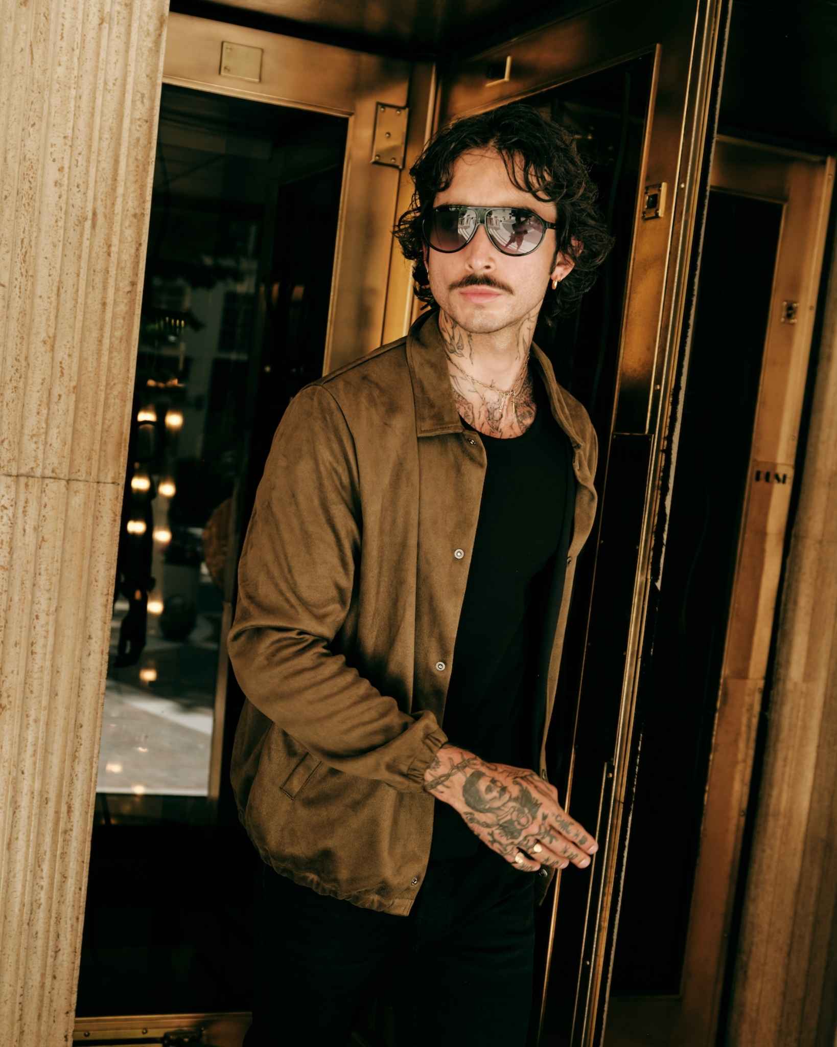 Vegan Suede Track Jacket