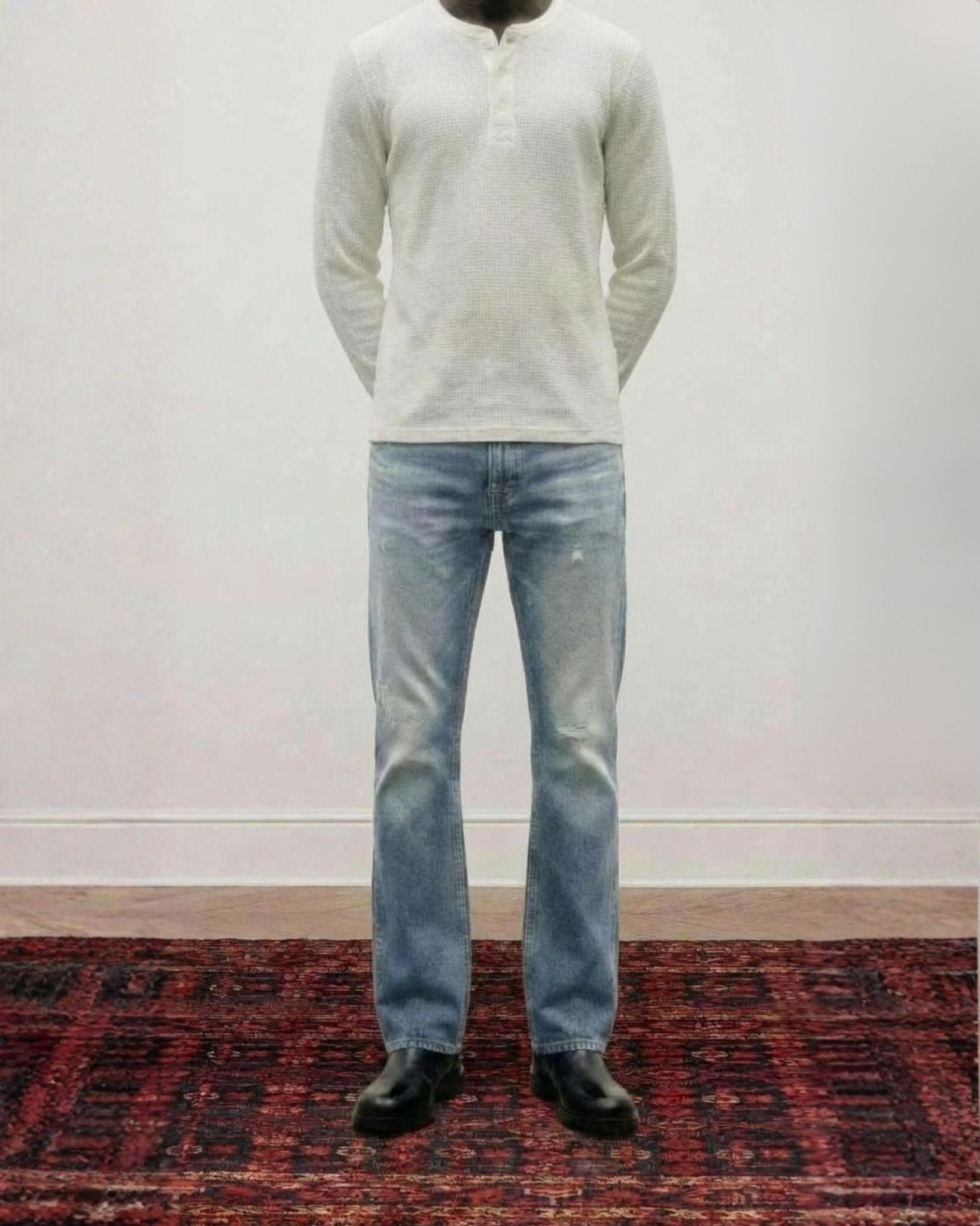 Japanese Straight Fit Jeans | Light Blue