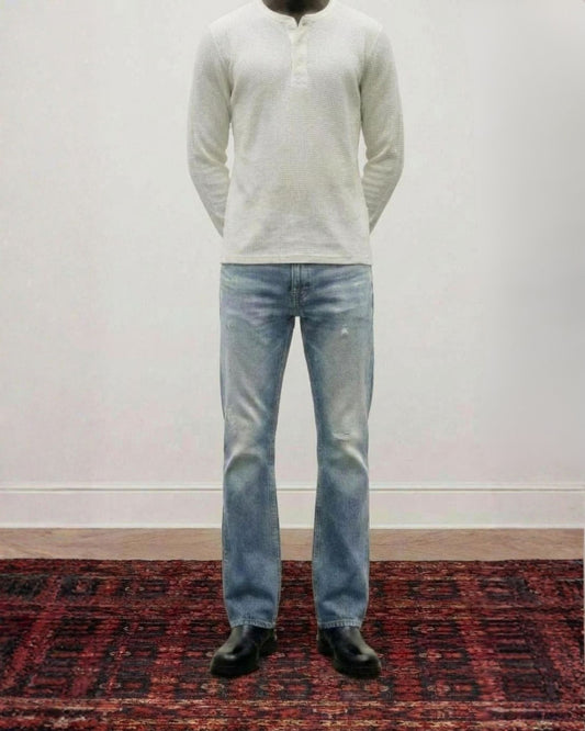 Japanese Straight Fit Jeans | Light Blue