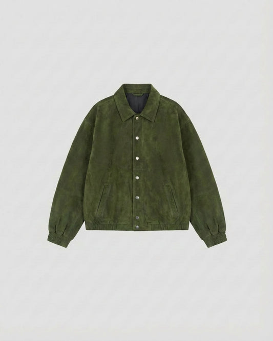 Vegan Suede Track Jacket