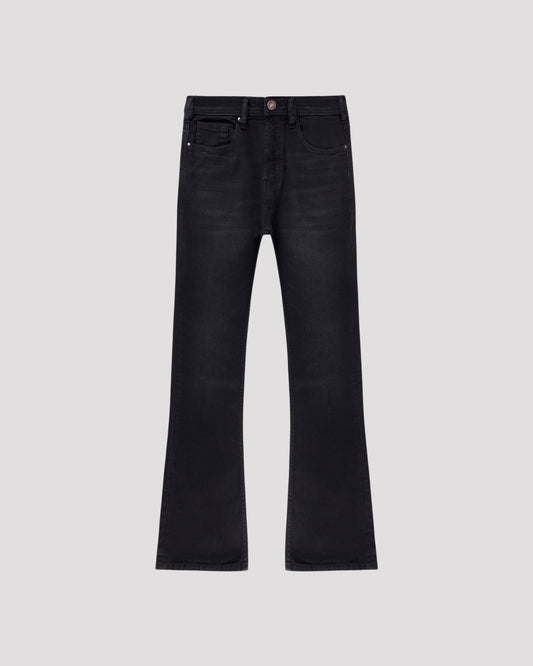 Boot Cut Jeans in Black Denim
