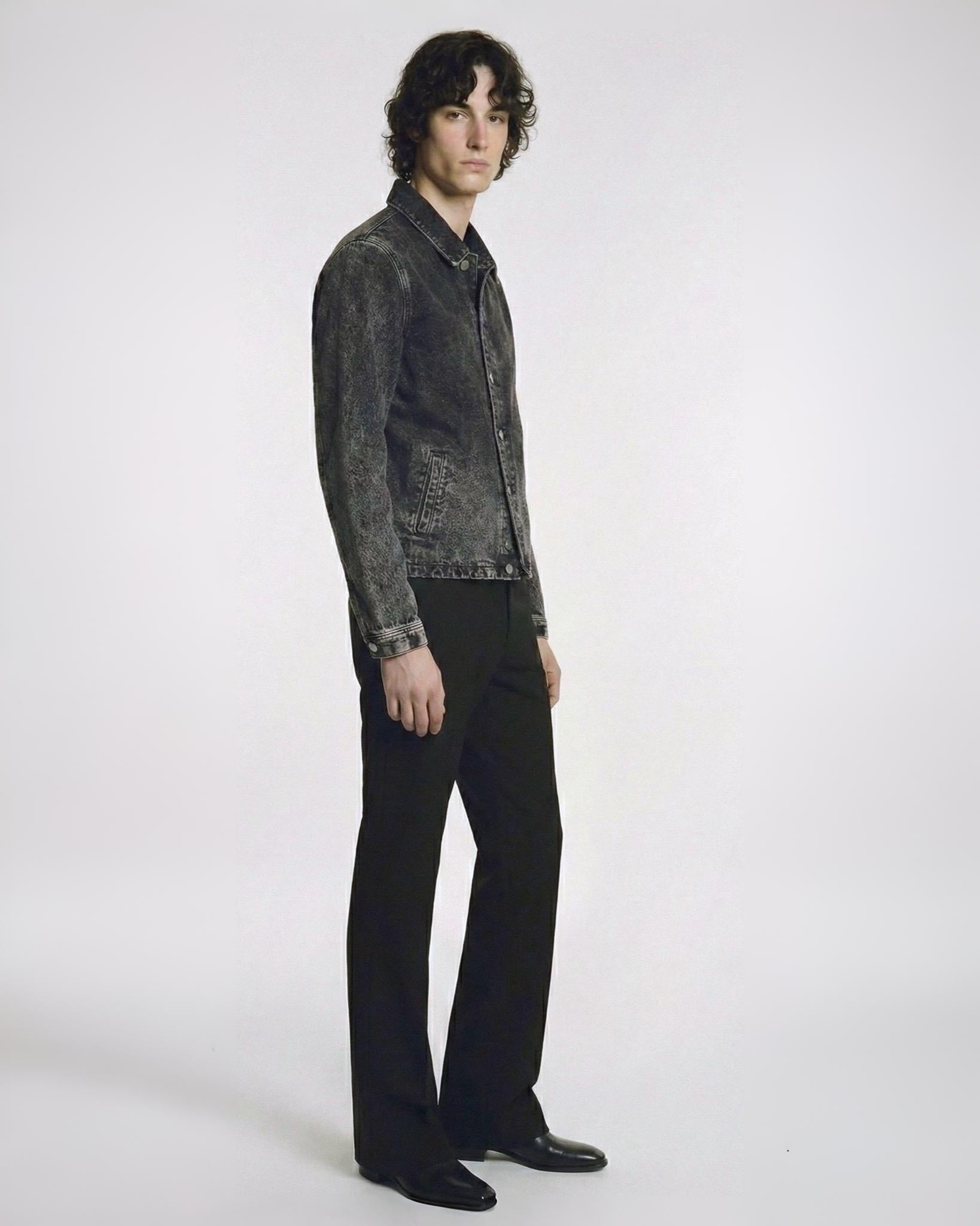 アシッドウォッシュデニムジャケット