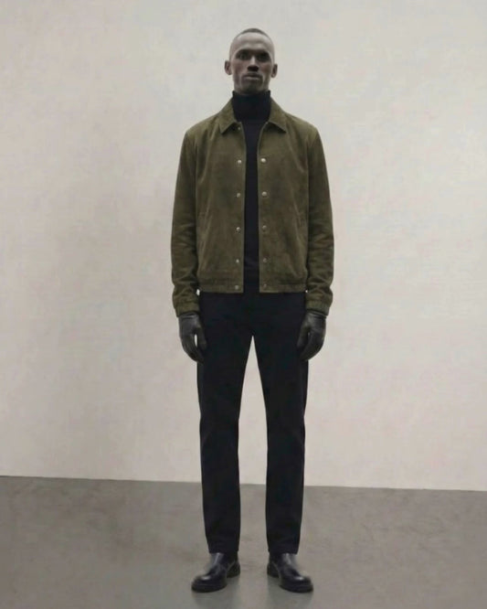 Vegan Suede Coach Jacket